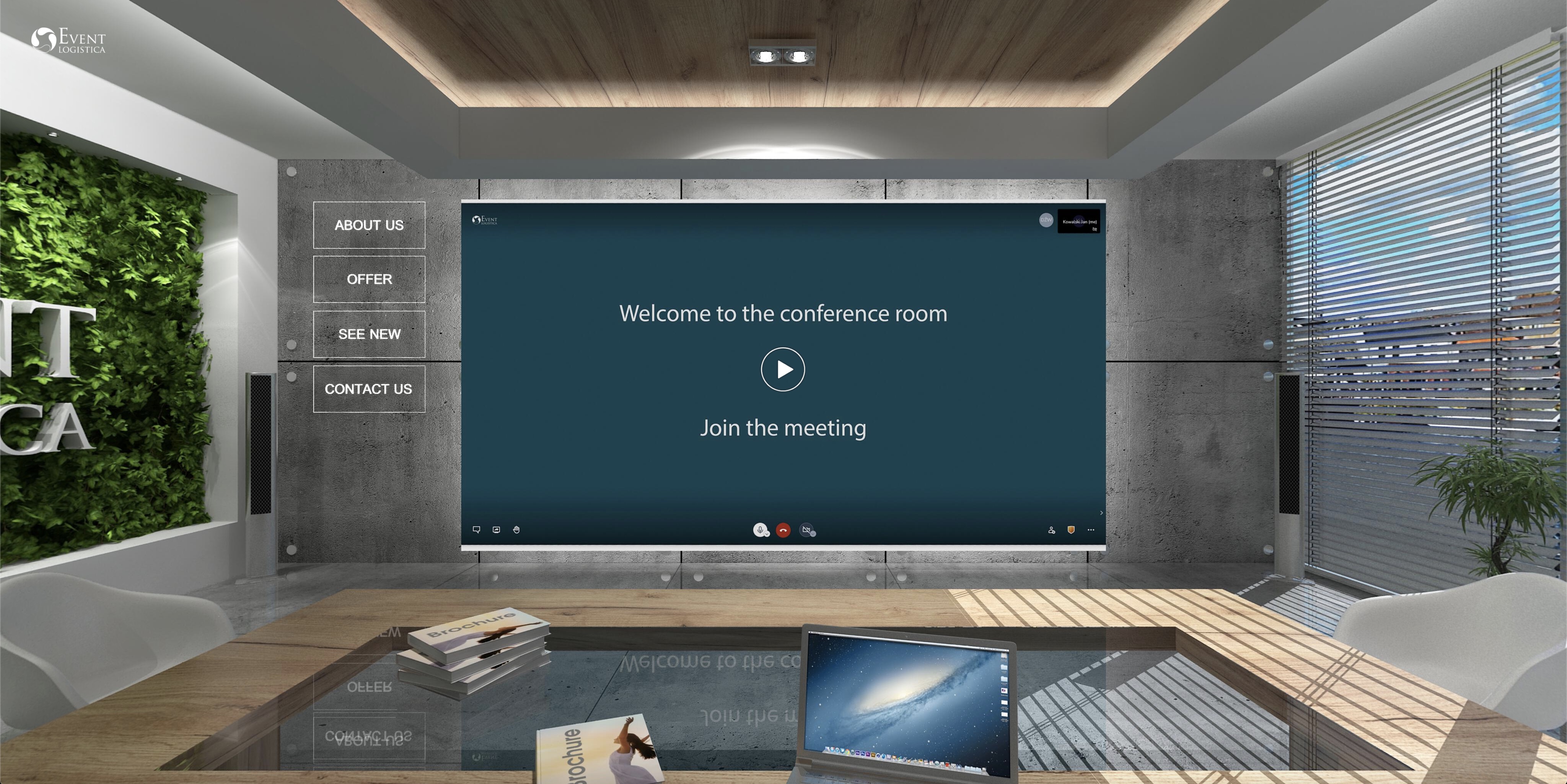 Virtual conference rooms